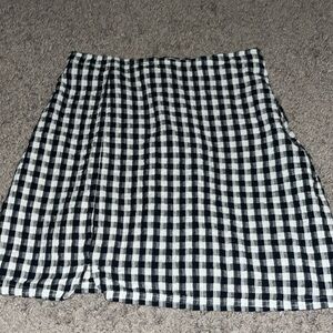 Plaid mini skirt